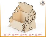 Caja personalizada para papá mecánico: Plantilla de madera cortada a láser (descarga digital) - Imagen 4