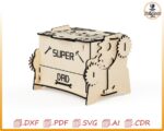 Caja personalizada para papá mecánico: Plantilla de madera cortada a láser (descarga digital) - Imagen 8