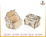 Caja personalizada para papá mecánico: Plantilla de madera cortada a láser (descarga digital)
