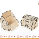 Caja personalizada para papá mecánico: Plantilla de madera cortada a láser (descarga digital)
