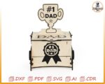 Caja mecánica personalizada, caja de papá mecánica cortada con láser, plantillas de caja mecánica para el dia de papá - Imagen 3