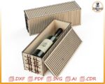 Plantilla para caja de vino cortada con láser: archivo vectorial SVG (descarga digital) - Imagen 2