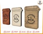 Plantilla para tarjetero de madera cortado con láser: archivos vectoriales personalizados (descarga digital) - Imagen 2