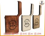 Plantilla para tarjetero de madera cortado con láser: archivos vectoriales personalizados (descarga digital) - Imagen 8