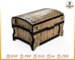 Caja para anillos cortada a láser: Cofre para anillos de boda SVG (archivo digital) - Imagen 6