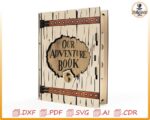 Caja de libros de aventuras SVG: Proyecto DIY cortado con láser (descarga digital) - Imagen 3