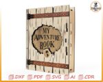 Caja de libros de aventuras SVG: Proyecto DIY cortado con láser (descarga digital) - Imagen 2