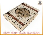 Caja de libros de aventuras SVG: Proyecto DIY cortado con láser (descarga digital) - Imagen 8