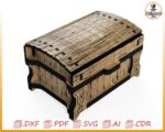 Caja para anillos cortada a láser: Cofre para anillos de boda SVG (archivo digital) - Imagen 4