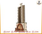 Archivo cortado con láser del calendario de Adviento de la chimenea de Papá Noel (SVG, DXF, PDF) - Imagen 7