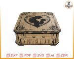 Caja cortada con láser para el Día de la Madre: diseño de madre e hijo (archivos digitales) Láser CNC - Imagen 7