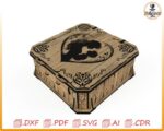 Caja cortada con láser para el Día de la Madre: diseño de madre e hijo (archivos digitales) Láser CNC - Imagen 5