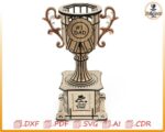 Trofeo para papá para corte por láser, plantilla SVG para el Día del Padre, regalo para el mejor papá, archivos CNC para láser. - Imagen 2