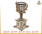 Trofeo para papá para corte por láser, plantilla SVG para el Día del Padre, regalo para el mejor papá, archivos CNC para láser.