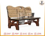 Soporte para vasos de chupito SVG | Archivos cortados con láser para mini soporte para vasos de chupito | Descarga digital para corte con láser - Imagen 6