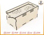 Archivos de corte por láser con tematica de caja de girasoles - Imagen 5