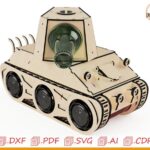 Depósito para botellas con diseño decorativo en madera para corte láser dxf, svg, pdf, cdr, ai, dwg