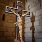 Archivos vectoriales de corte láser Jesús en la Cruz - 6 capas para decoración de pared - SVG y DXF