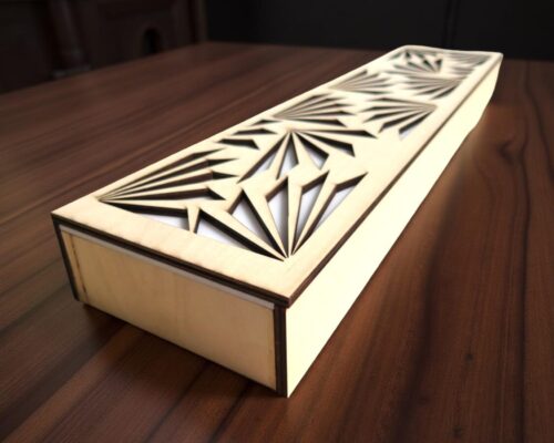 Luz de Escritorio Decorativa para Corte Láser en MDF y Acrílico - Archivo Digital