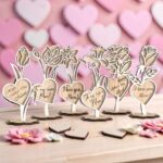Stand Personalizado para Flores - Pack de 6 Archivos SVG y DXF para Corte Láser Glowforge - Día de la Madre
