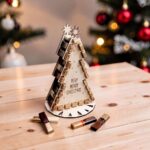 Calendario de Adviento para barras de chocolate, Árbol de Navidad 24 barras de chocolate