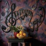 Arte mural de notas musicales para corte láser - archivo digital CDR/AI/DXF/SVG