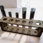 Porta tubos de ensayo para corte láser — archivo digital CDR/AI/DXF/SVG