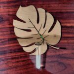 Soporte bohemio en forma de hoja para pared - archivo de corte láser