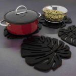 Posavasos Hoja Monstera - Salvamanteles y Manteles Individuales para Corte Láser (SVG, DXF, AI, CDR)