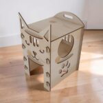 Casa para gatos para corte láser: SVG, DXF, PDF (descarga digital) - Imagen 2