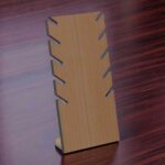 Expositor independiente para collares y joyas — archivo láser descargable