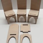 Silla para casa de muñecas - archivo para corte láser (SVG, DXF, AI, CDR)