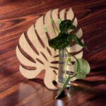 Estación de propagación de plantas — jarrón hidropónico de pared (archivo corte láser)