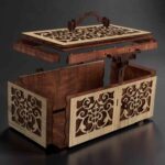 Cofre rústico para almacenamiento - archivo SVG y pack vectorial para corte láser