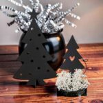 Árbol de Navidad de mesa - Adornos láser (archivo digital SVG, DXF, AI, CDR)