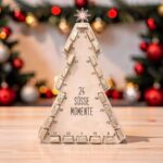 Calendario de Adviento para barras de chocolate, Árbol de Navidad 24 barras de chocolate - Imagen 6