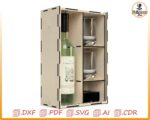 Caja de regalo para vino y whisky - diseño para corte láser (DXF, SVG, AI) para botella 0,7–0,75 L - Imagen 6