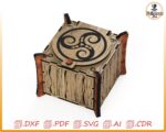 Caja con tapa para corte láser - archivos DXF SVG DWG AI PDF, diseño para CNC - Imagen 4