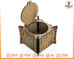 Caja con tapa para corte láser - archivos DXF SVG DWG AI PDF, diseño para CNC - Imagen 5
