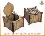 Caja con tapa para corte láser - archivos DXF SVG DWG AI PDF, diseño para CNC - Imagen 6