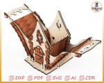 Caja mecánica de madera para hogar - archivo corte láser CNC SVG DXF - Imagen 3