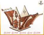 Caja mecánica de madera para hogar - archivo corte láser CNC SVG DXF - Imagen 6