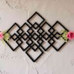 Panel mural floral en rejilla — archivo para corte láser (CDR/AI/DXF/SVG)