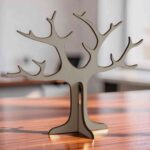 Porta anillos Tree - soporte joyero para corte láser (archivo digital)