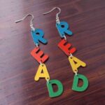 Pendientes colgantes para profesoras — diseño láser descargable (SVG, DXF)