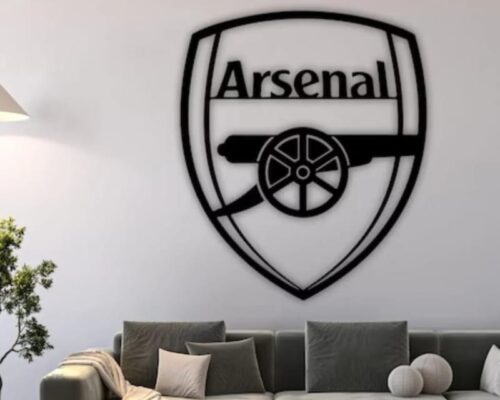 Arte mural Arsenal FC para corte láser - archivo digital SVG/AI/CDR/DXF