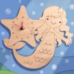 Reloj de pared Sirena para corte láser - archivo digital