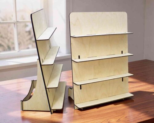 Expositor para folletos - archivo digital para corte láser (CDR, AI, DXF, SVG)