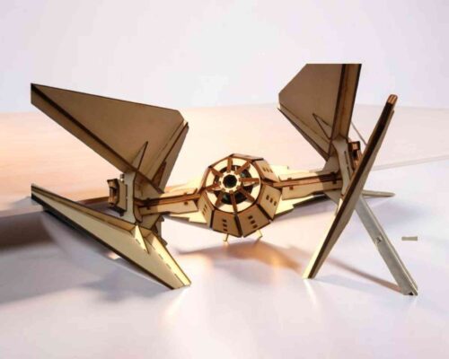 Interceptor TIE - Archivo SVG para corte láser (.CDR .AI .DXF .SVG)