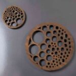 Posavasos burbujas en madera - archivo para corte láser (.cdr .ai .dxf .svg)